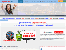 Tablet Screenshot of emprendeworld.com